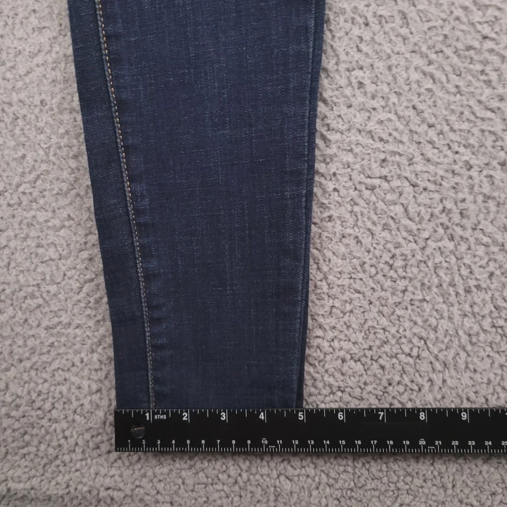 LEVIS 710 Jeans Size 28L 6 Long Super Skinny Mid Rise Dark Wash Denim NEW